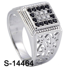 Factory Wholesale Cheap Price 925 Silver Micro Pave CZ Men Rings.